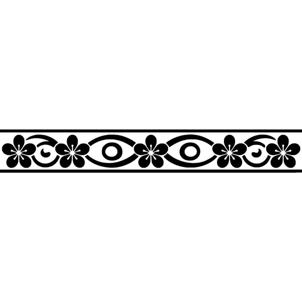 Elegant Floral Border, Vintage , Decorative Element, alternate version 365 vector