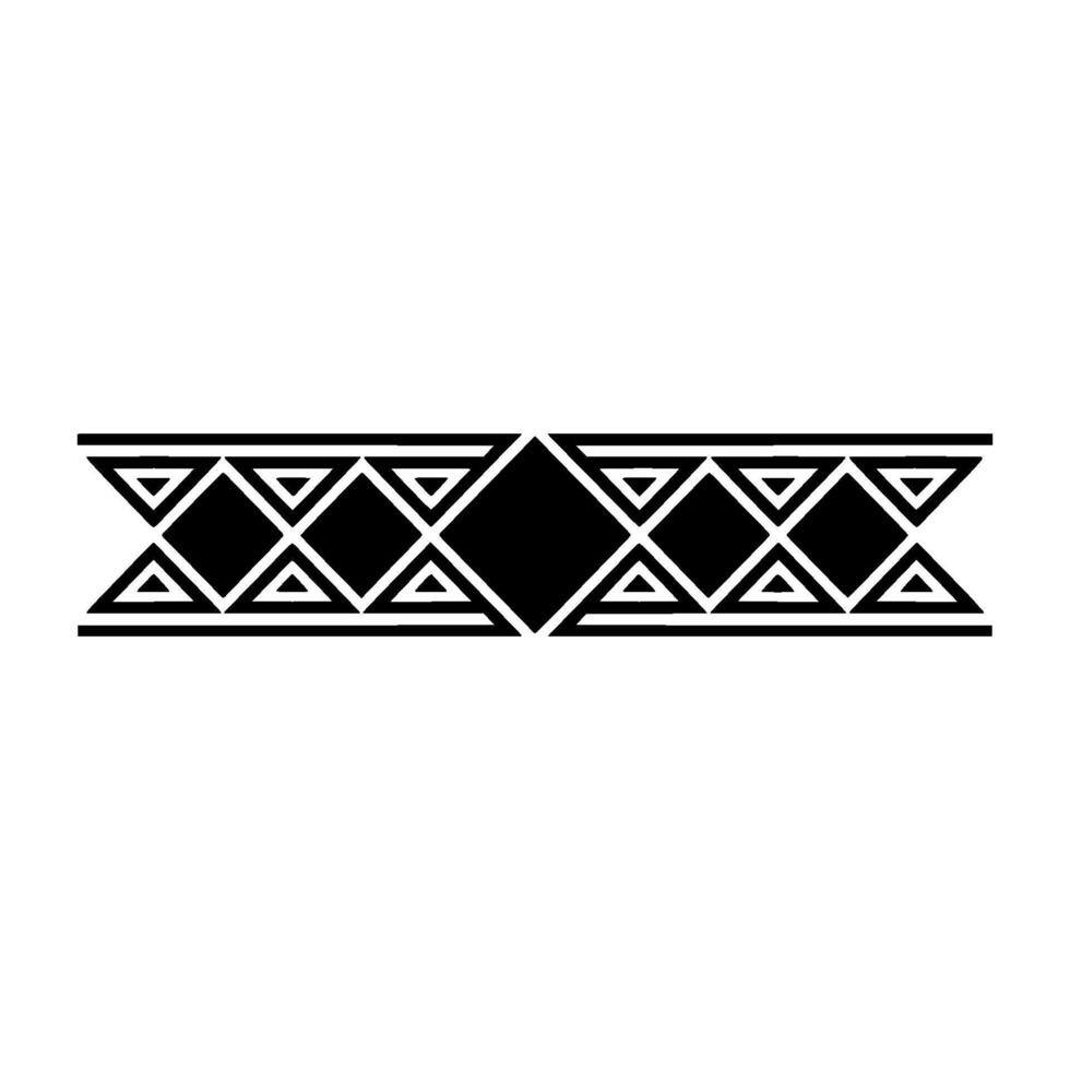 Geometric Deco Border, Minimalist Black White, Triangle vector