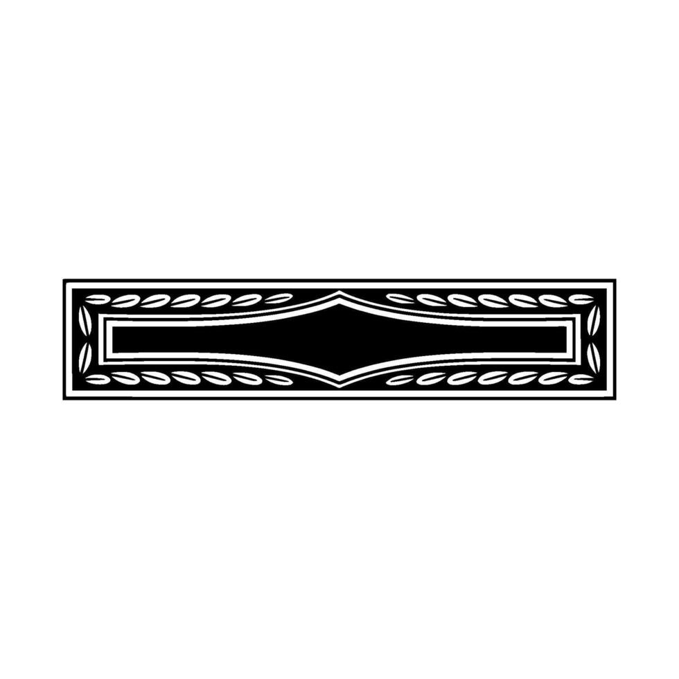 Elegant Vintage Border Ornament, Classic Element vector
