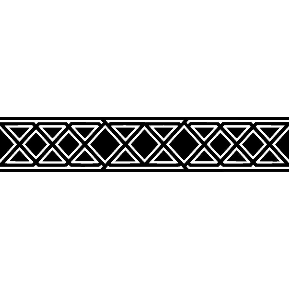 Geometric Deco Border Elegant, Stylized Pattern vector