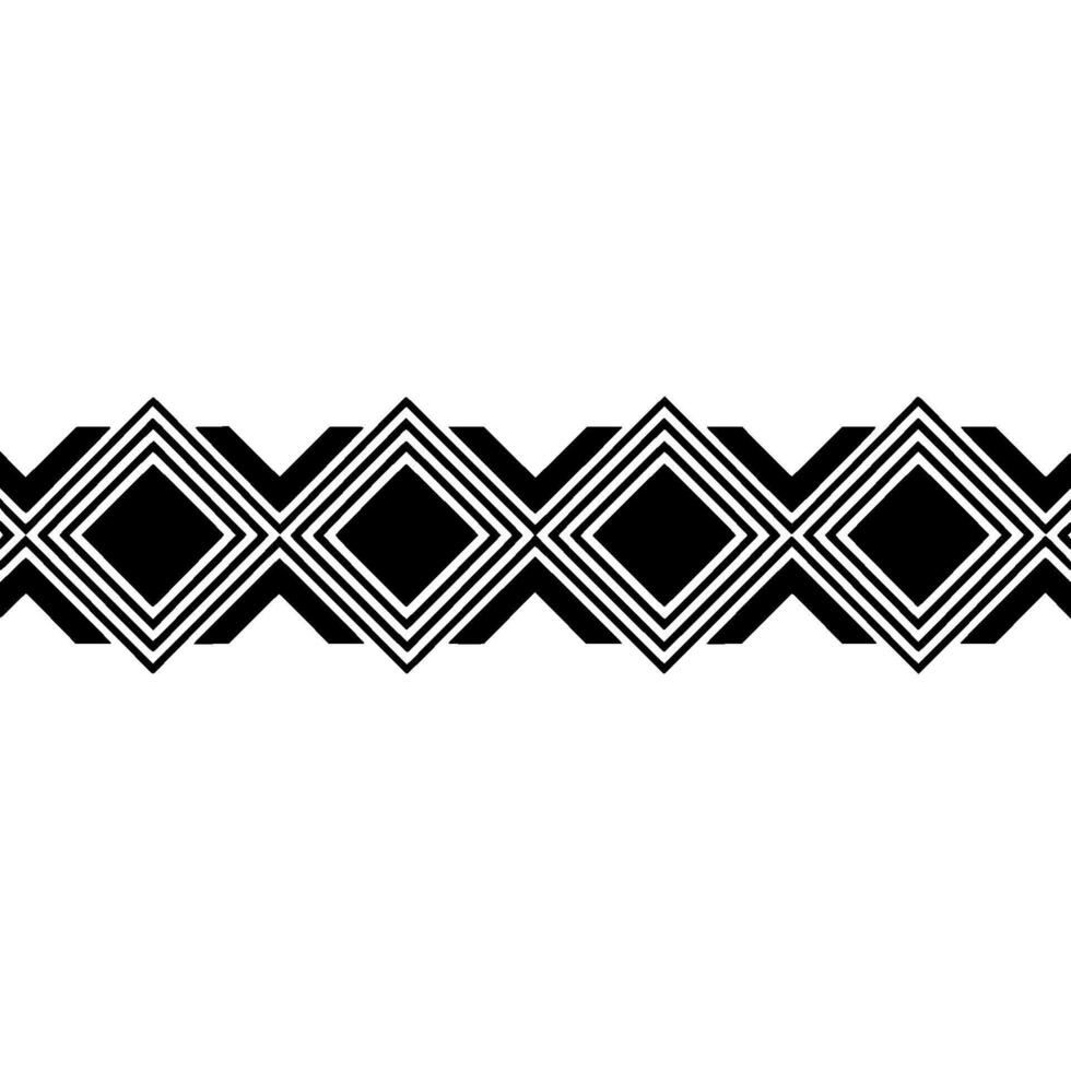Geometric Deco Border, Minimalist, Stripe vector