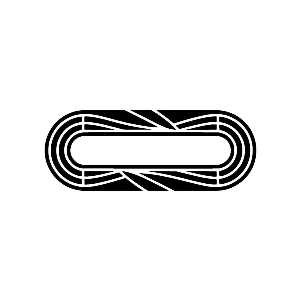 Minimalist Track Outline, Modern , Circular Path vector