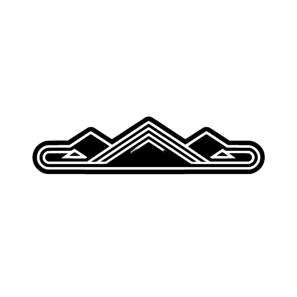 Geometric Mountainscape - Minimalist Elevation vector
