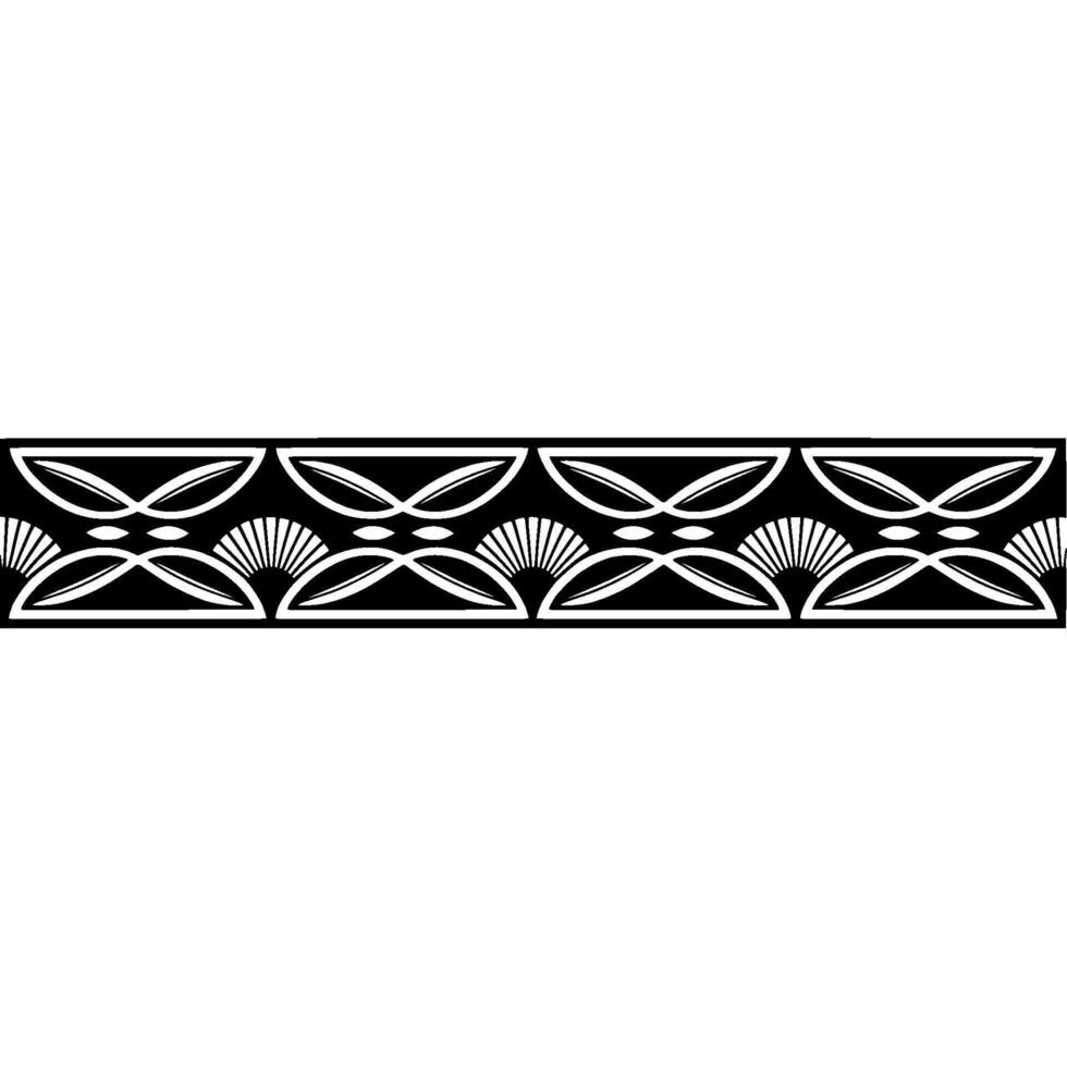 Geometric Art Deco Border, Elegant Pattern, Vintage vector