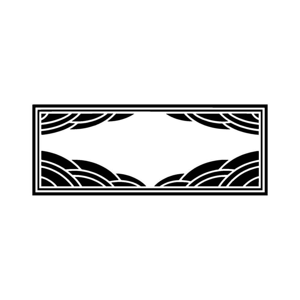 Geometric Wave Pattern, Minimalist , Japanese Influence vector