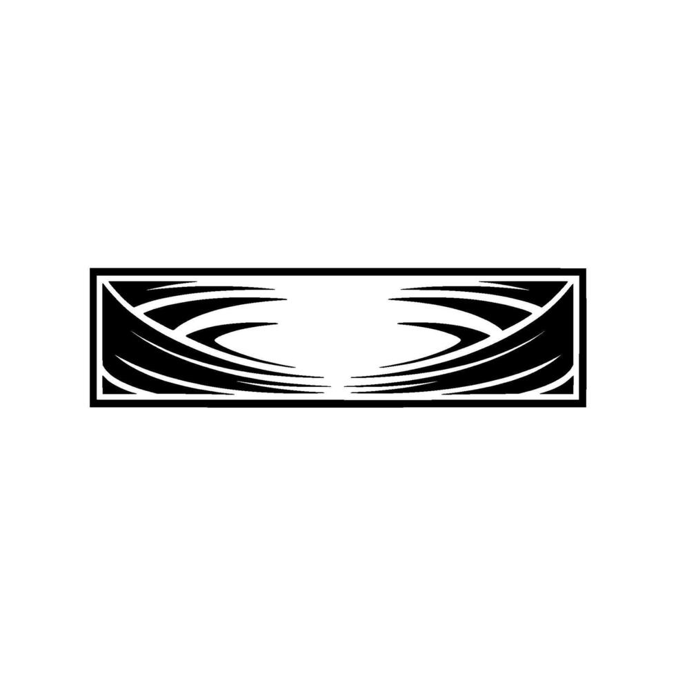 Geometric Tribal Emblem, Dynamic Lines, Modern Abstract vector
