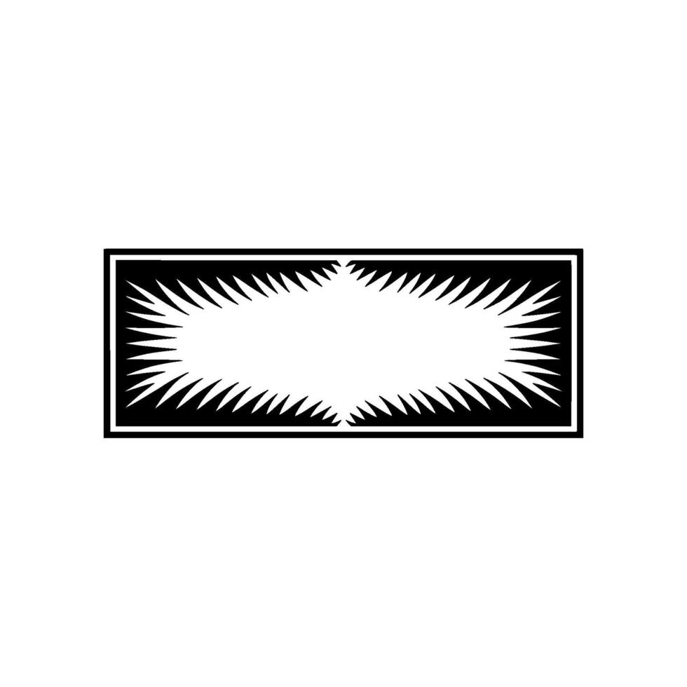 Geometric Burst Emblem, Minimalist vector
