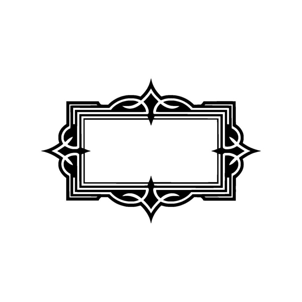 Art Deco Frame, Elegant Border, Vintage , Minimalist, Geometric vector