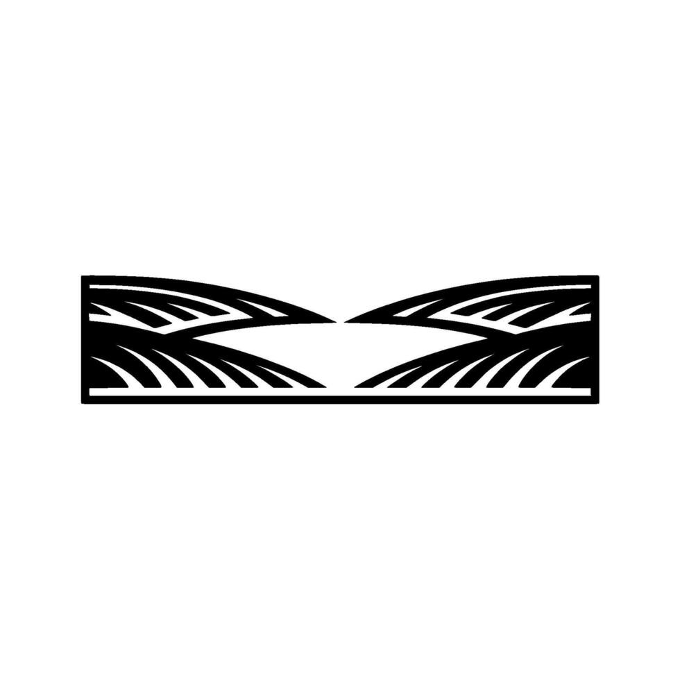 Abstract Horizon, Minimalist Landscape, Dual Perspective vector