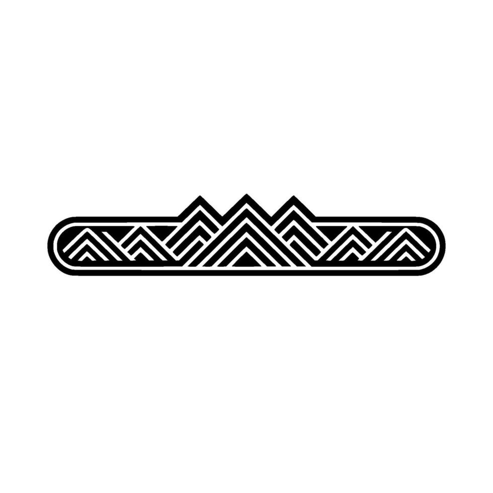 Geometric Mountain Range, Minimalist - Horizon vector
