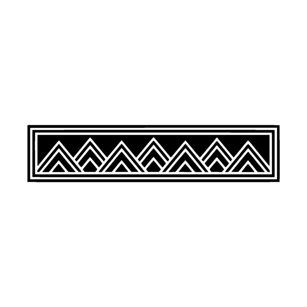 Geometric Deco Border, Minimalist - Rectangle vector