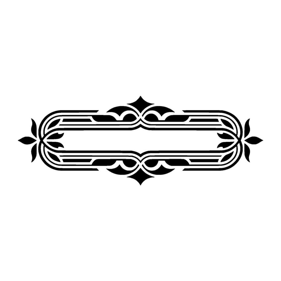 Elegant Art Deco Frame, Vintage Ornament, Decorative Border, Artdeco vector