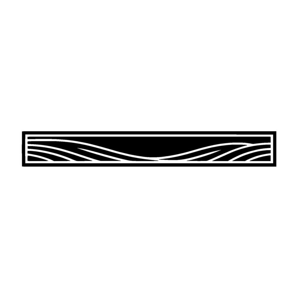 Geometric Wave Border, Minimalist, Modern vector