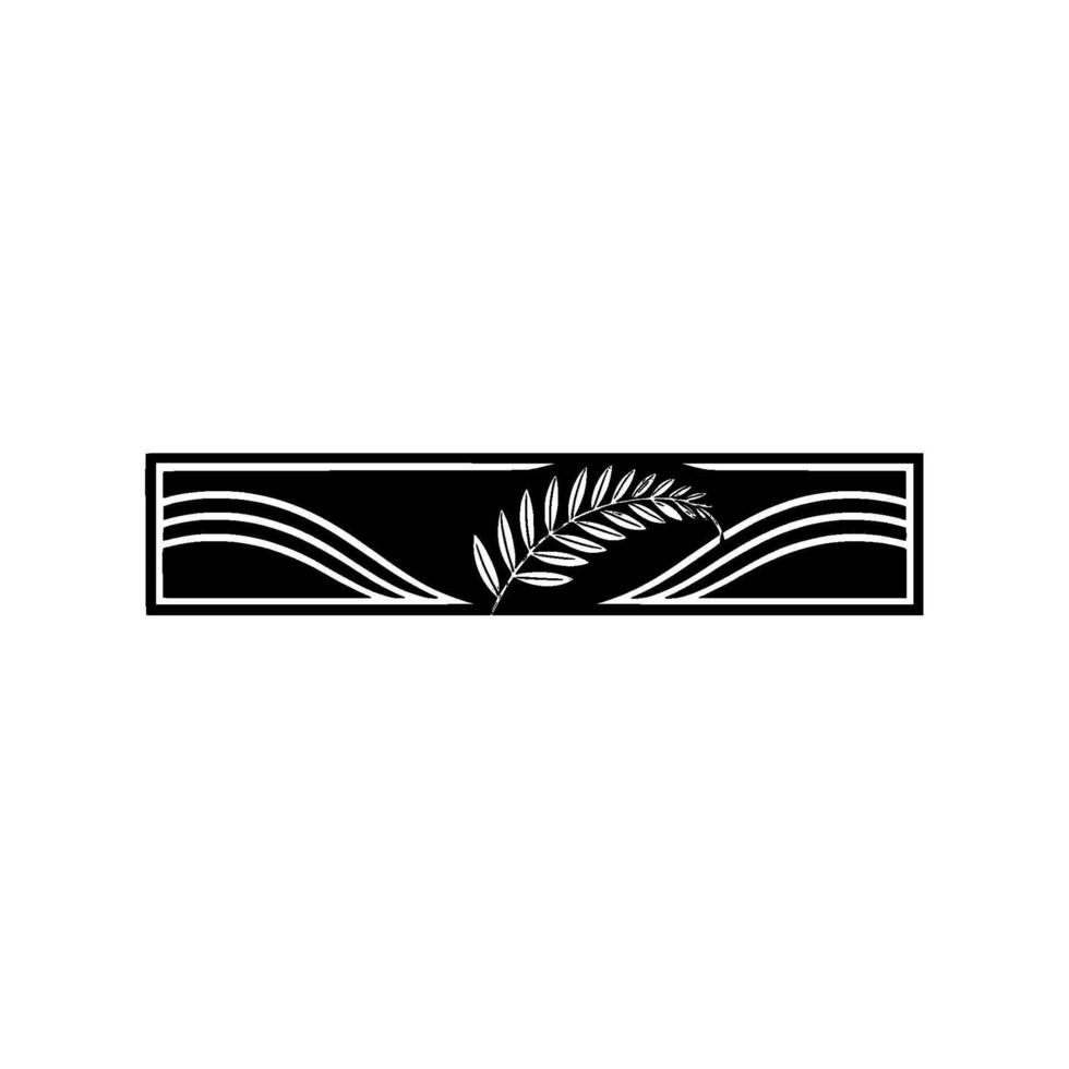 Geometric Palm Border, Modern Minimalism, Elegant vector