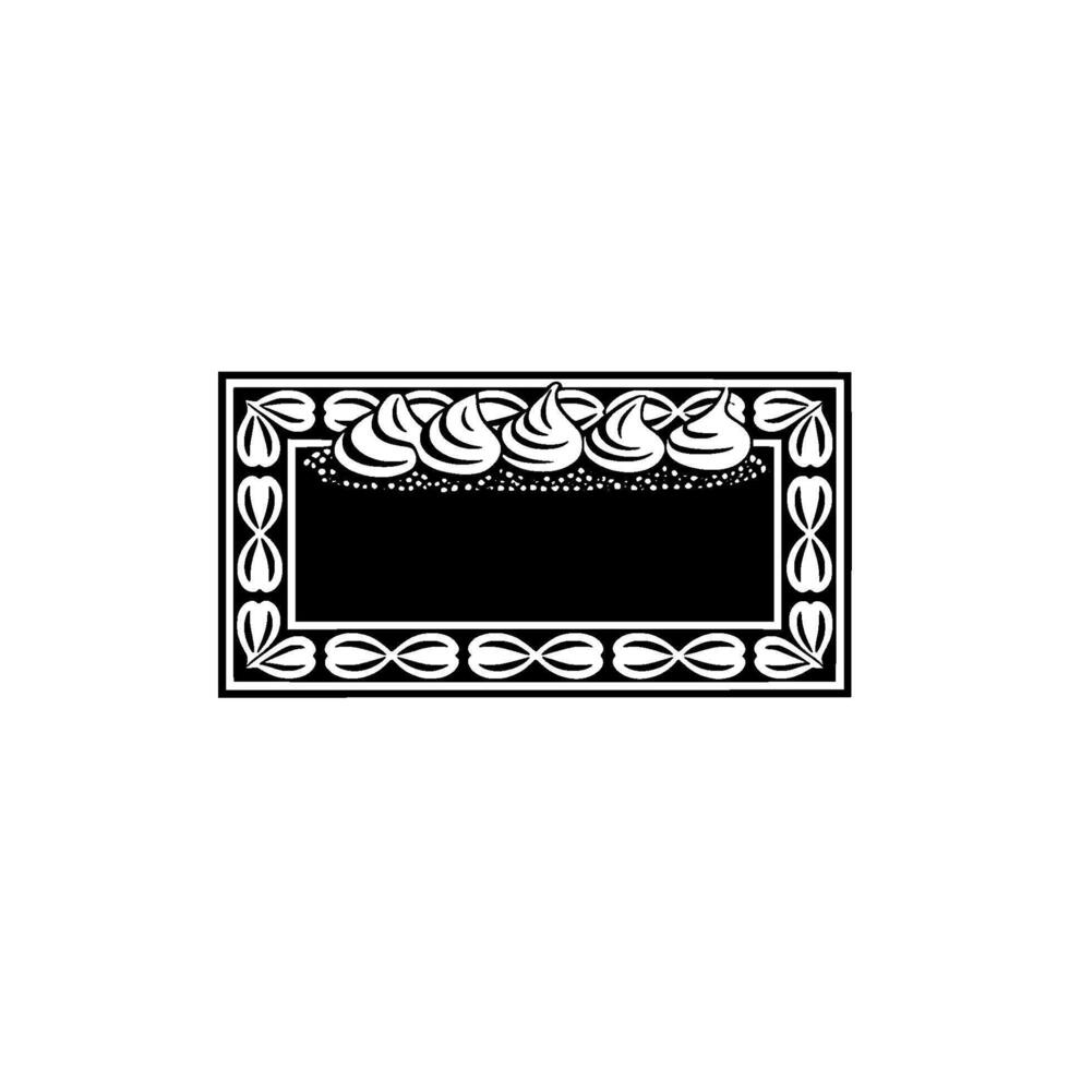 Intricate Tribal Frame, Vintage Illustration, Monochromatic vector