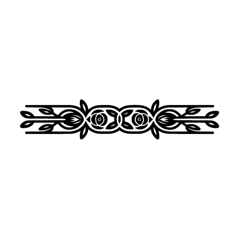 Intricate Celtic Border, Vintage , Decorative Element - Floral vector