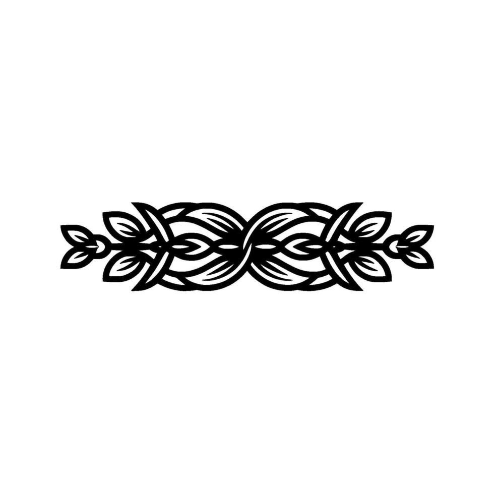 Intricate Celtic Border, Elegant Floral - Ornament vector