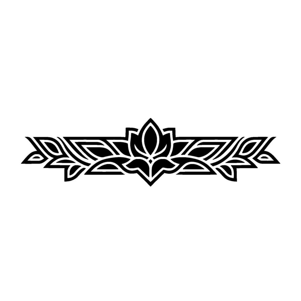 Intricate Floral Border, Elegant , Minimalist Art vector