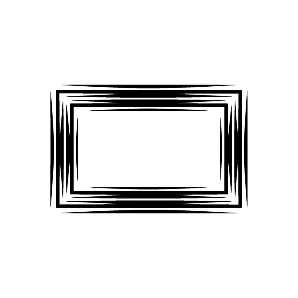Dynamic Brushstroke Frame, Modern Minimalist vector
