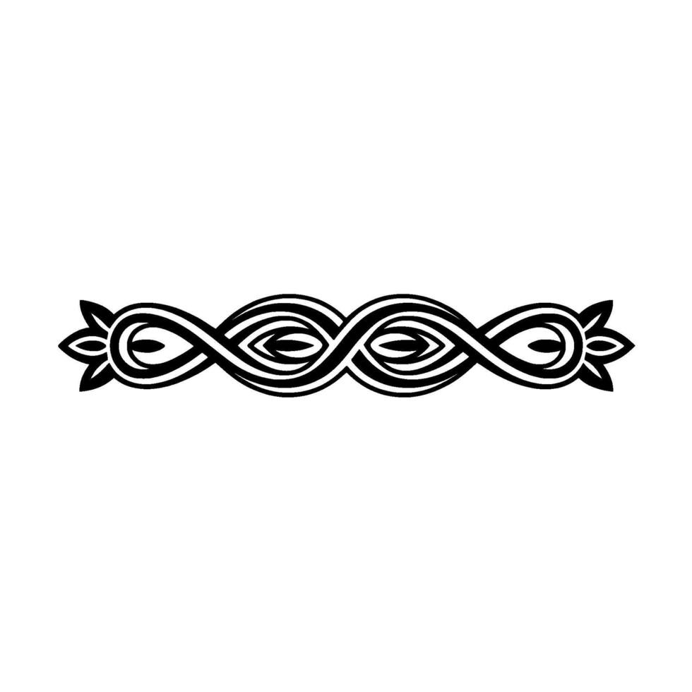 Intricate Celtic Knot Border, Elegant, Linear vector