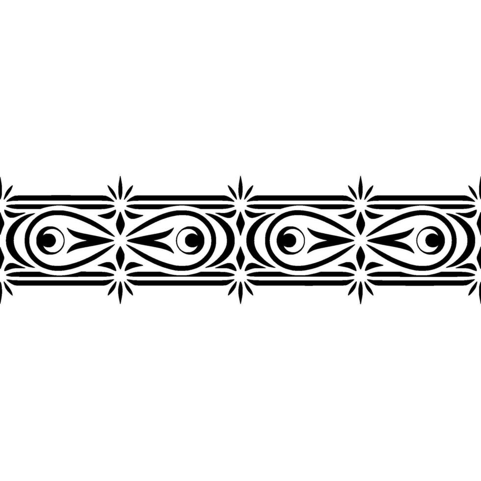Intricate Tribal Border, Geometric , Vintage Aesthetic, Ornament vector