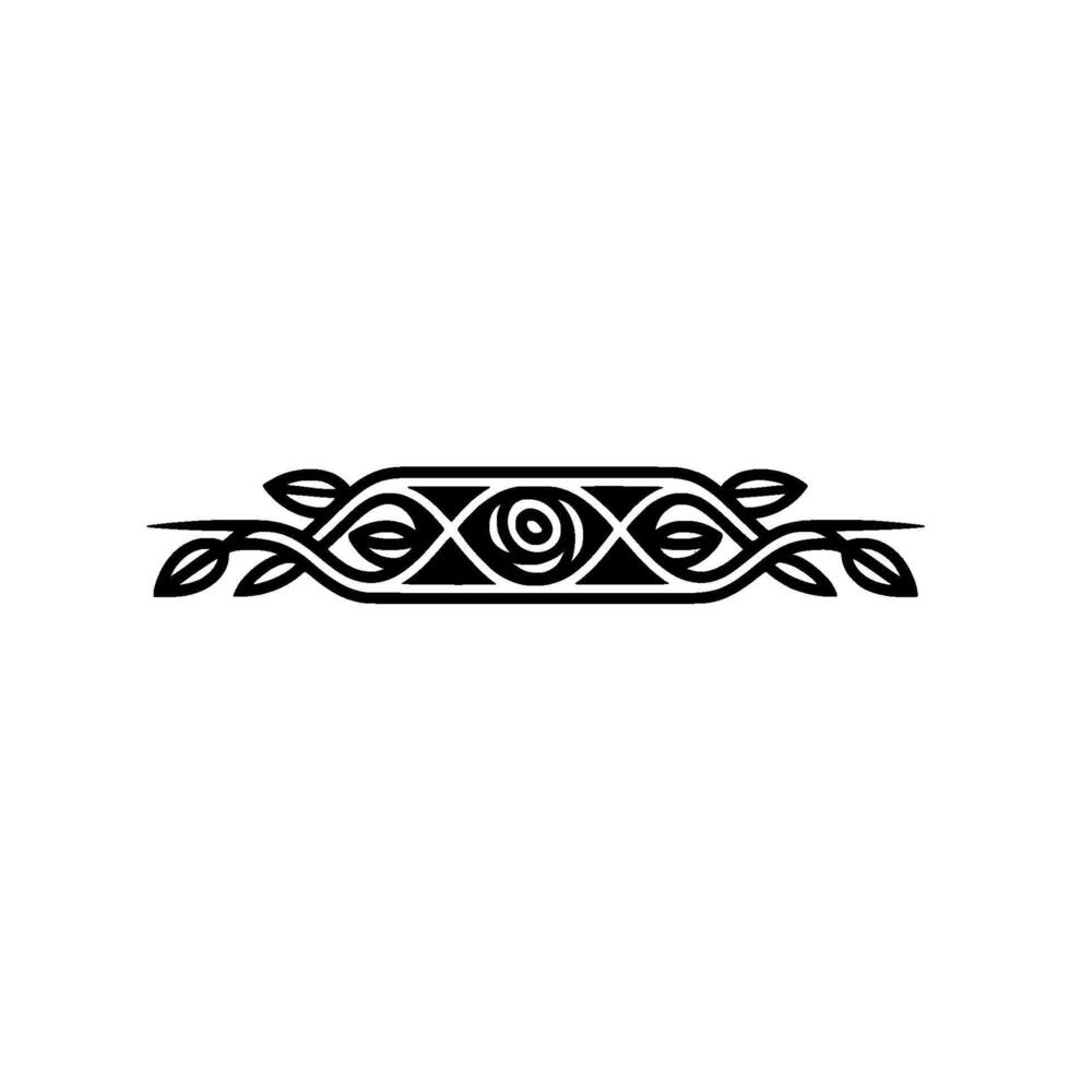 Elegant Floral Border, Vintage Element - Celtic vector