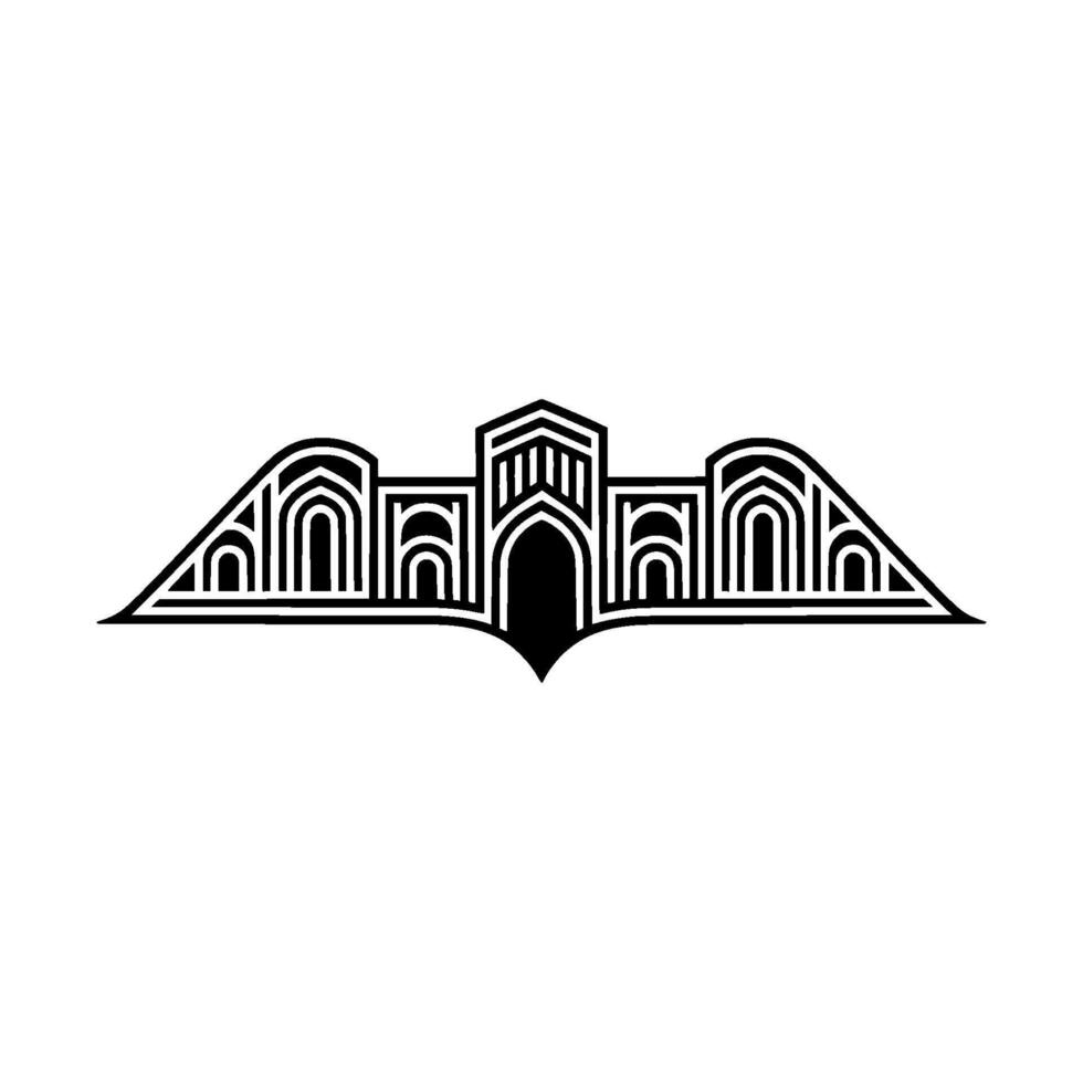 Geometric Archway, Minimalist , Architectural Emblem vector