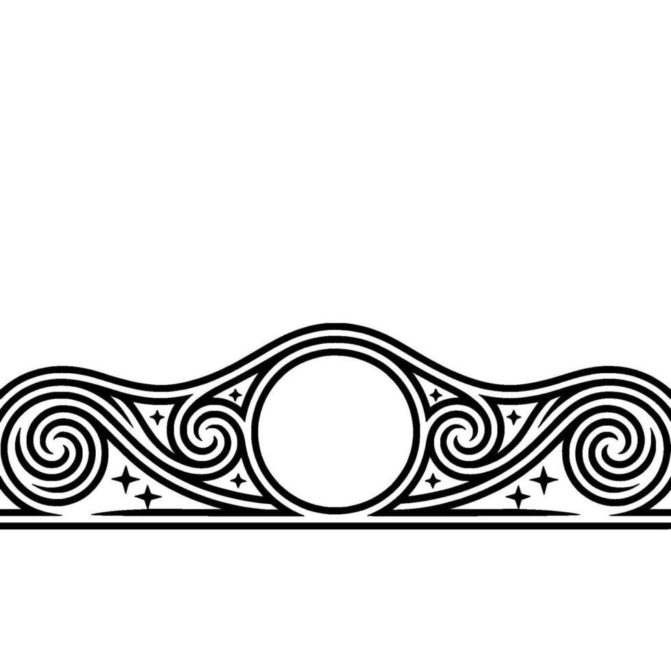 Elegant Ornate Border, Vintage , Decorative Element vector