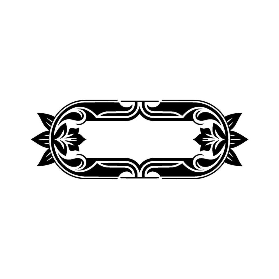 Elegant Art Nouveau Frame, Decorative Border vector
