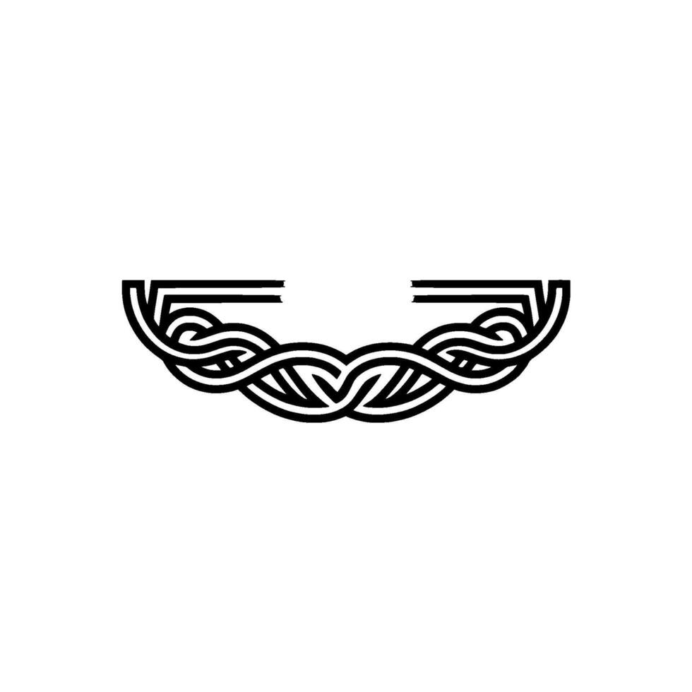 Intricate Celtic Knot, Minimalist , Symbolic Intertwining vector