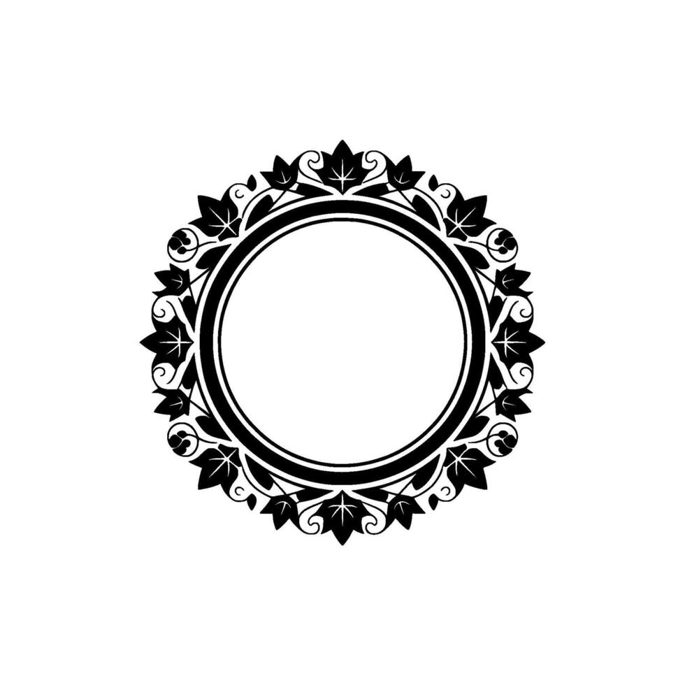 Elegant Vintage Frame, Decorative Border, Classic, Circular vector
