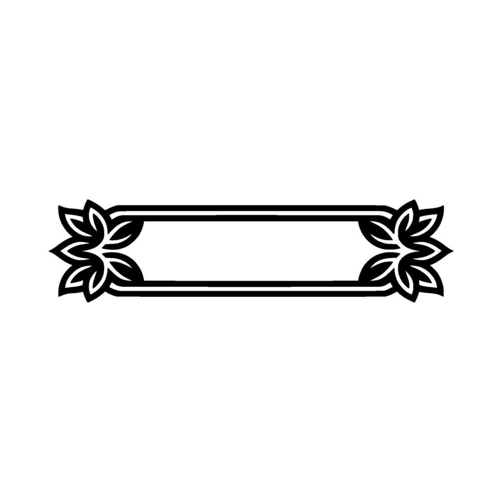 Elegant Botanical Frame, Vintage Element - Minimalist vector