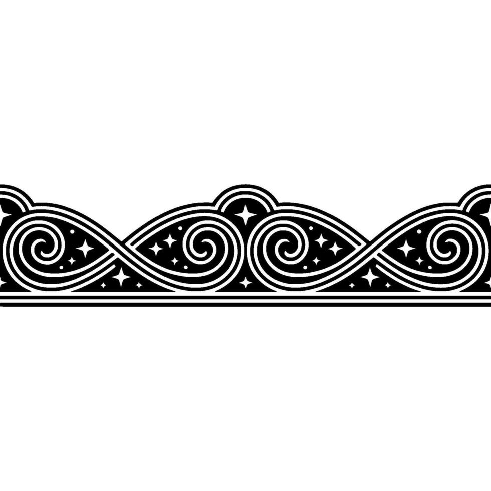 Intricate Celtic Border, Vintage Ornamentation, Elegant, Swirl vector