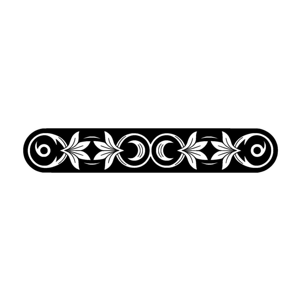 Intricate Ornamental Border, Stylized Celtic vector
