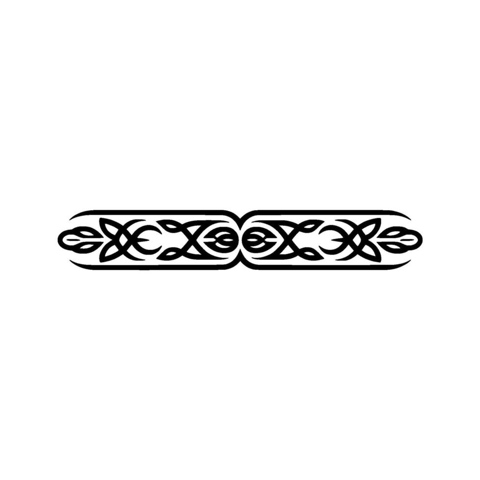 Intricate Celtic Border, Elegant Ornamentation, Decorative vector