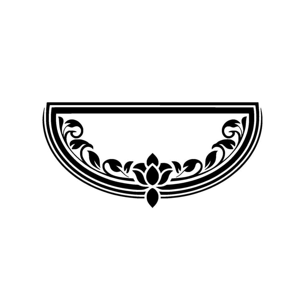Elegant Floral Ornament, Vintage Element, Flourish vector
