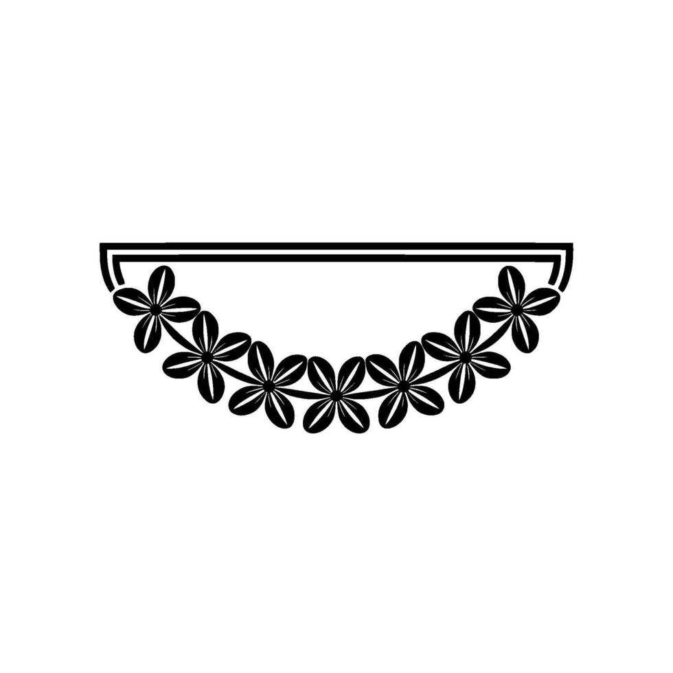 Elegant Floral Halo, Minimalist vector