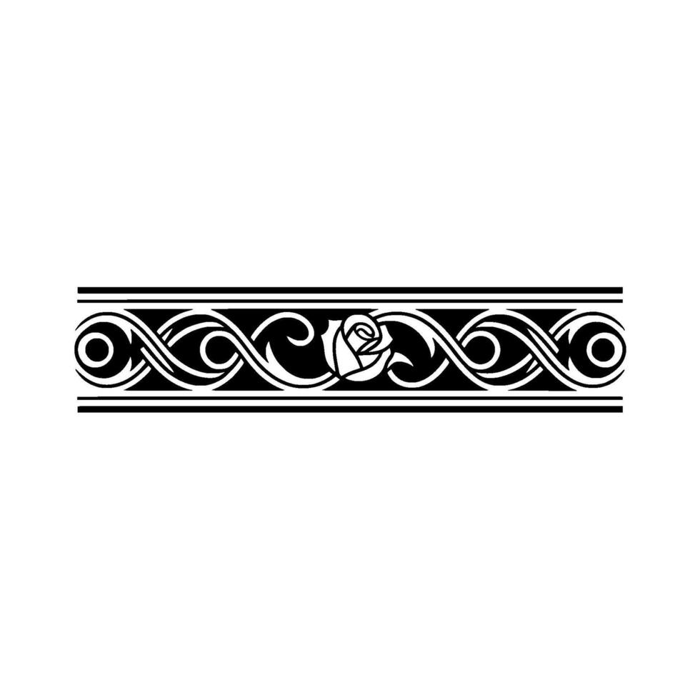 Intricate Celtic Border, Elegant Ornamentation, Vintage - Swirl vector