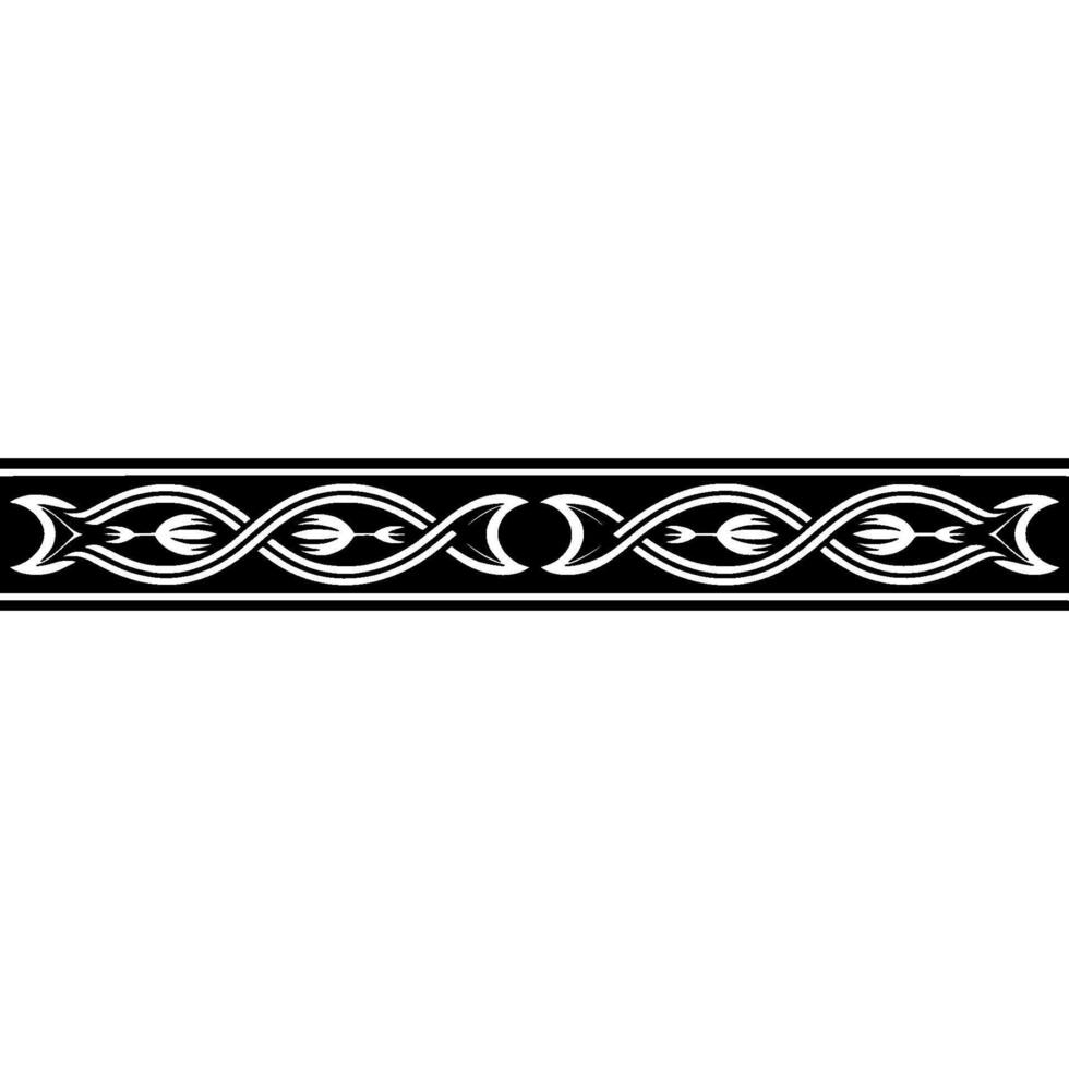 Intricate Celtic Border, Vintage , Elegant Ornament - Pattern vector