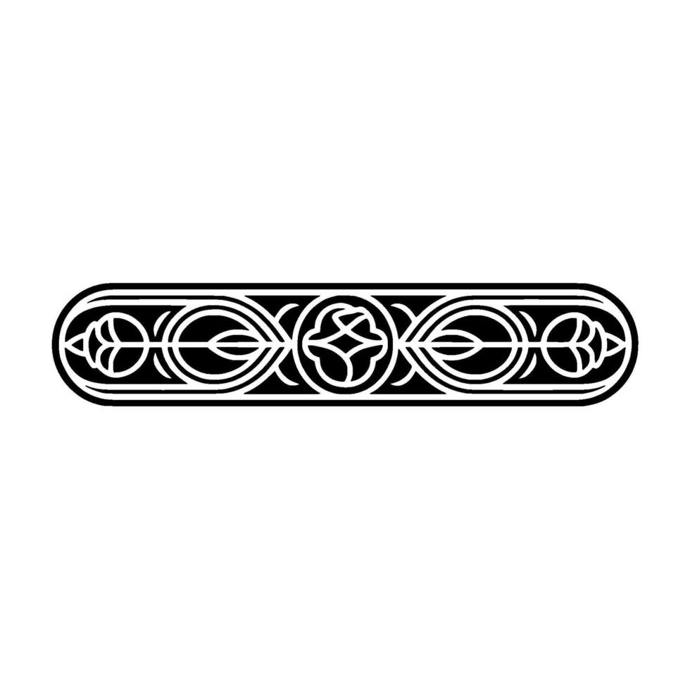 Intricate Celtic Ornament Border, Vintage Style - Pattern vector