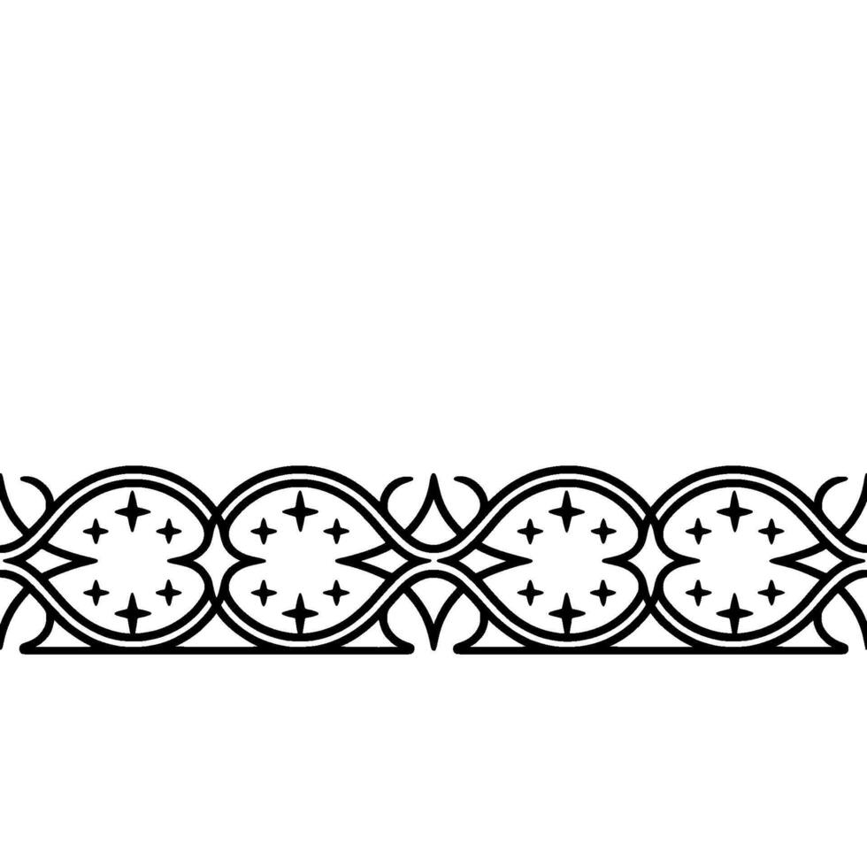 Intricate Starburst Border, Elegant Ornamentation vector