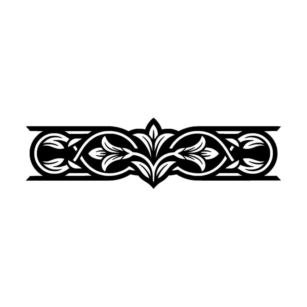 Intricate Floral Border, Vintage Element - Art nouveau vector