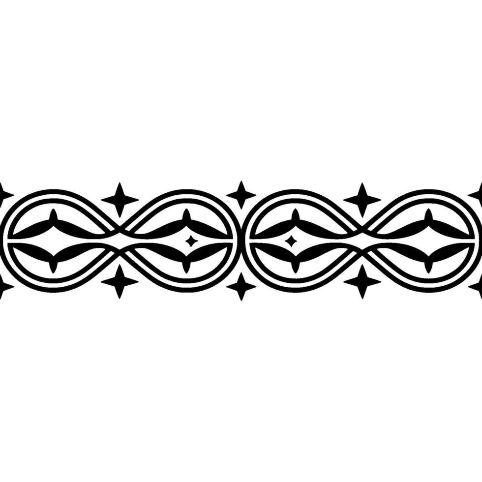 Intricate Celtic Border, Stylized Ornamentation - Ornament vector