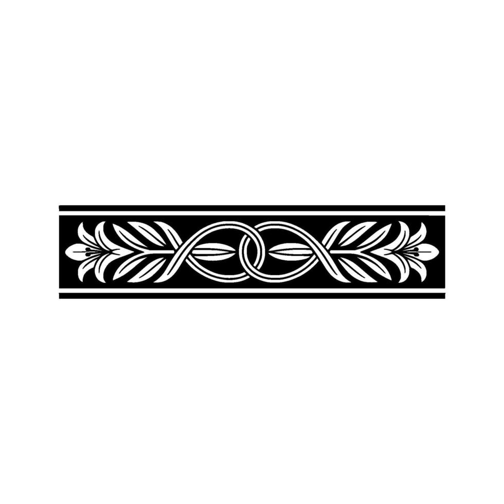 Intricate Celtic Knot Border, Vintage, Decorative vector