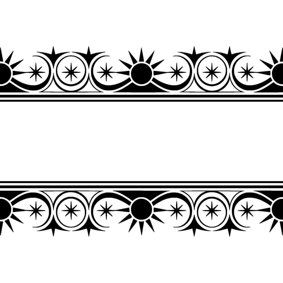 Geometric Tribal Border, Minimalist , Subtle Texture vector