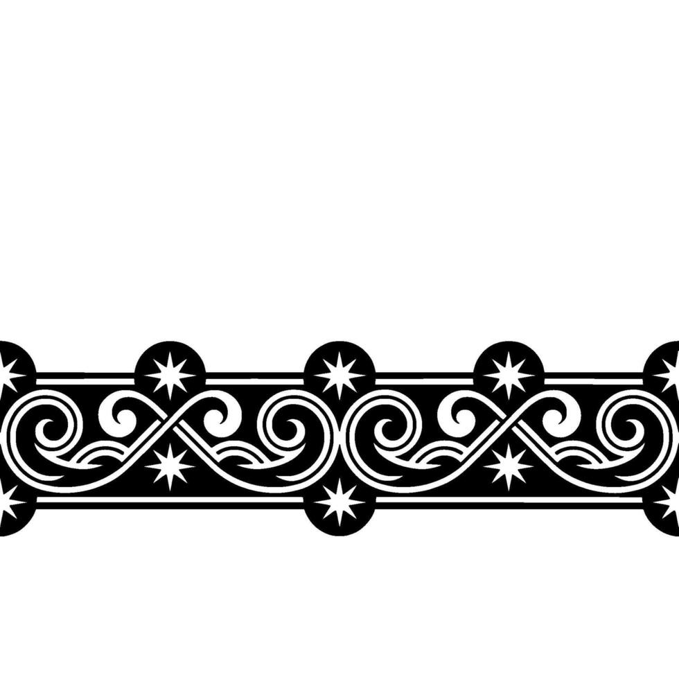 Intricate Stylized Border, Vintage Ornamentation vector
