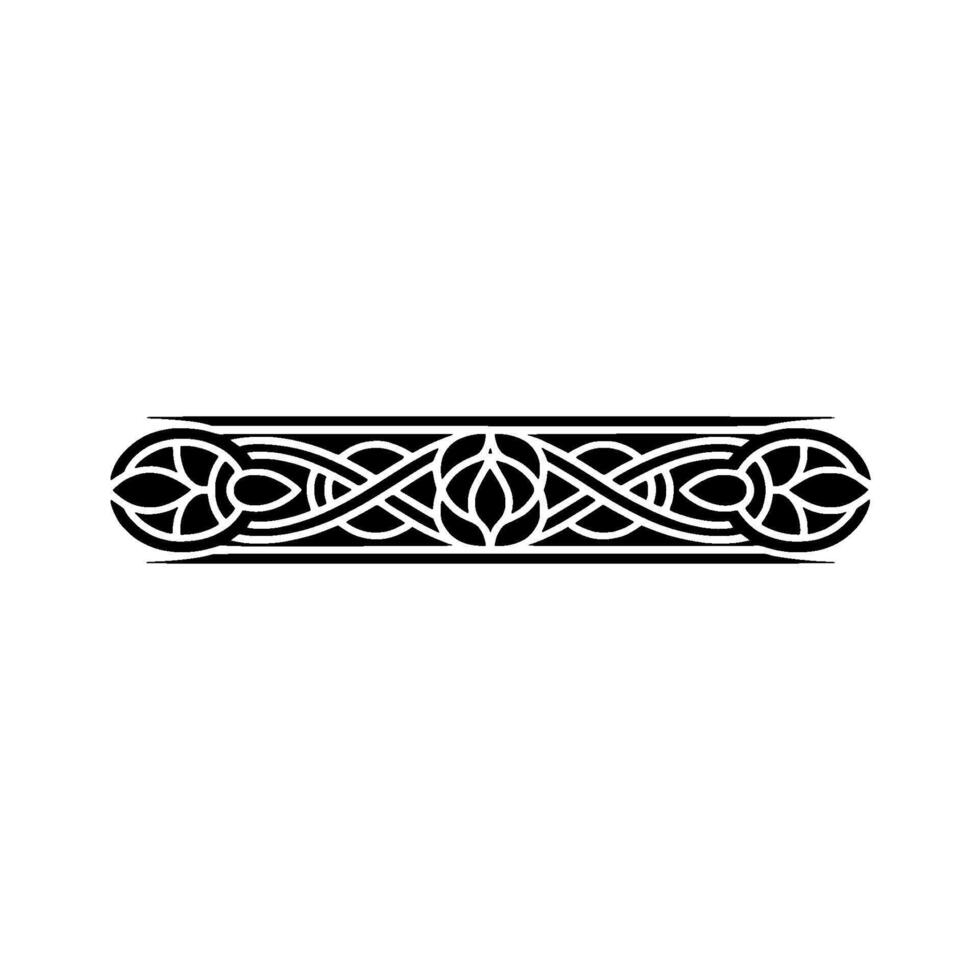 Intricate Celtic Border, Vintage , Elegant Ornament - Linear vector