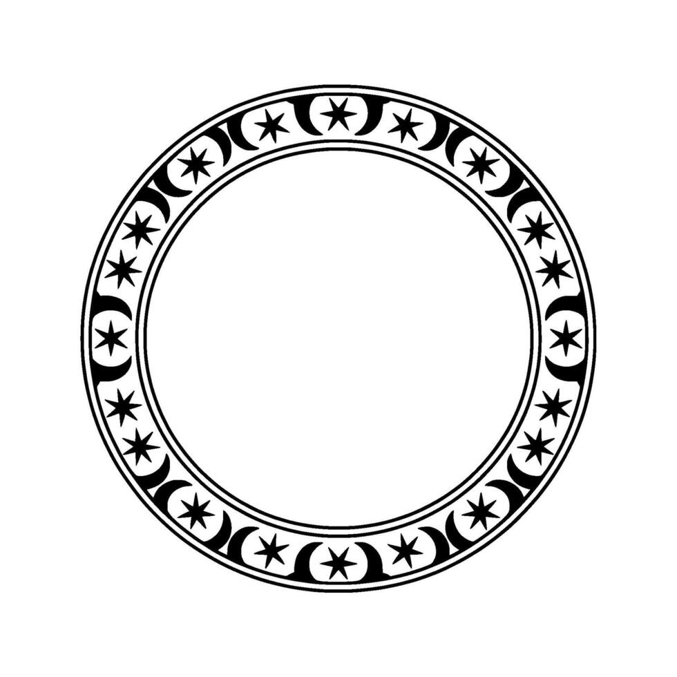 Celestial Circle Ancient Symbol, Lunar Motif, Minimalist vector