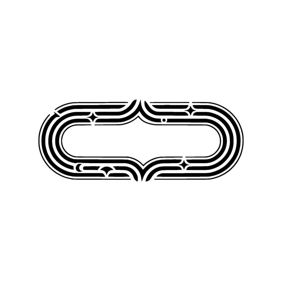 Retro Wave Frame, Geometric , Minimalist vector