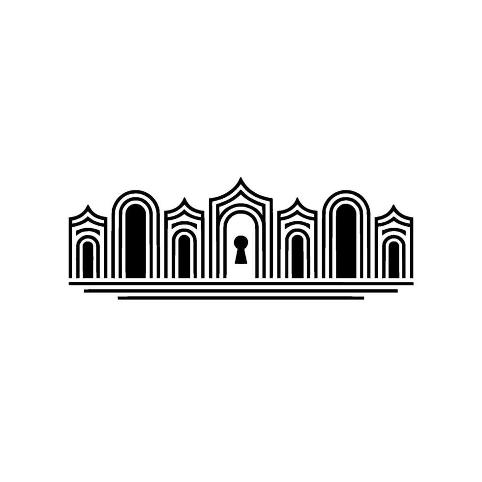 Geometric Fortress, Secret Passage vector